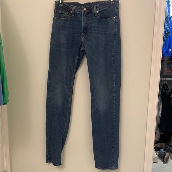 Levi's Blue Straight Leg Jeans Medium Wash - Picture 1 of 6